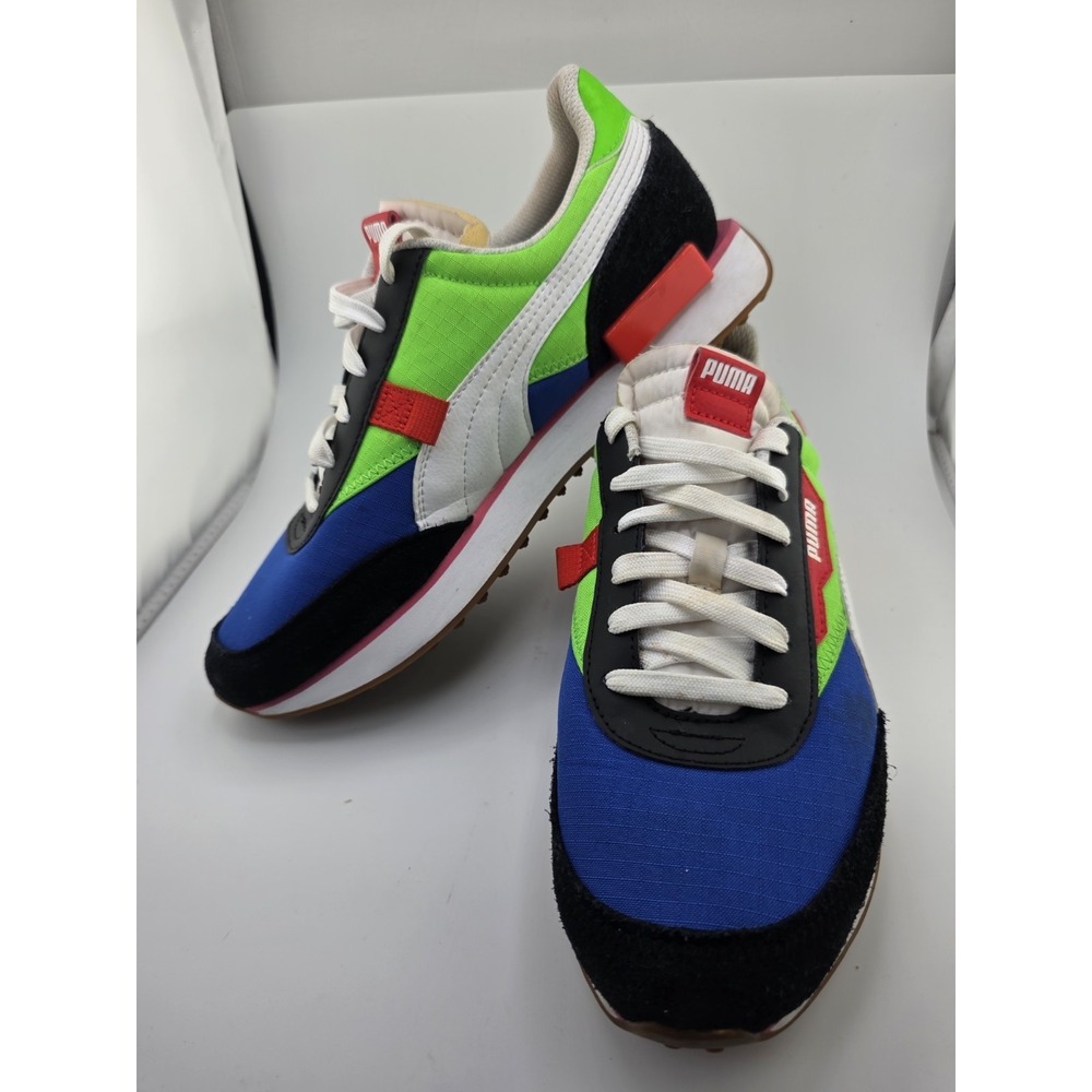 PUMA Future Rider Dazzling Blue 371149-01 Black Green Blue Men's Sneaker